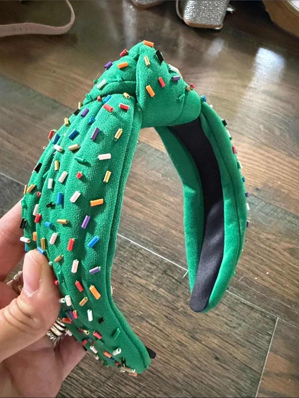 Green Sprinkle Headband